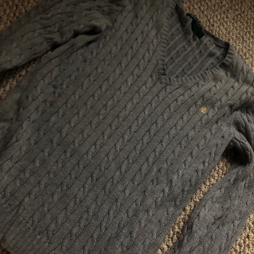 ralph lauren grey sweater